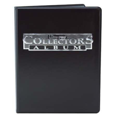 4-Pocket Black Collectors Card Album